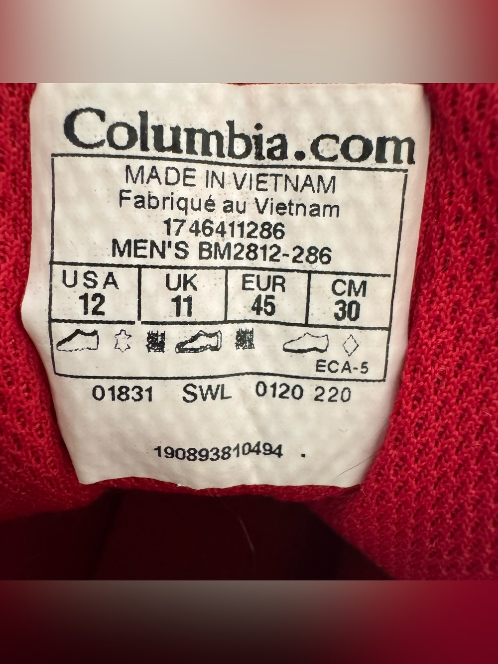 COLUMBIA Size 12 Men’s Newton Ridge Plus II Suede Waterproof Hiking Boot - Picture 6 of 7